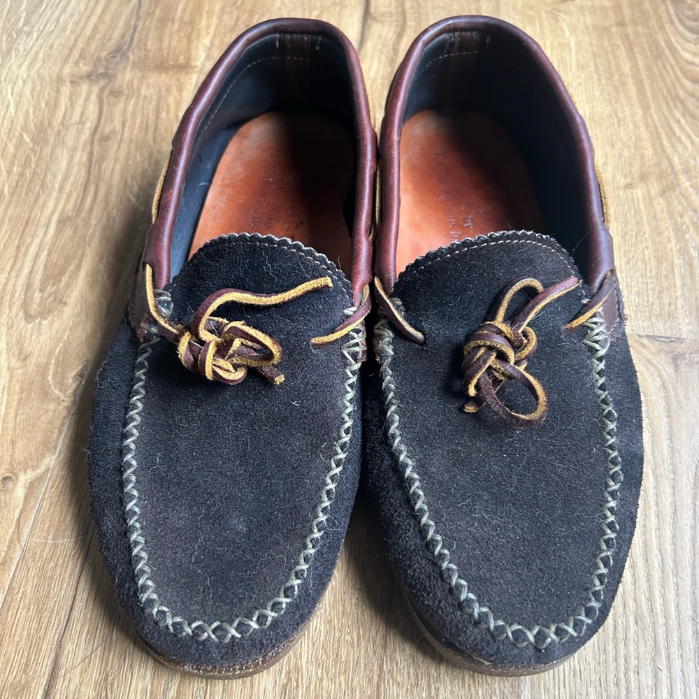 Elegant Navy Suede Loafers for Men